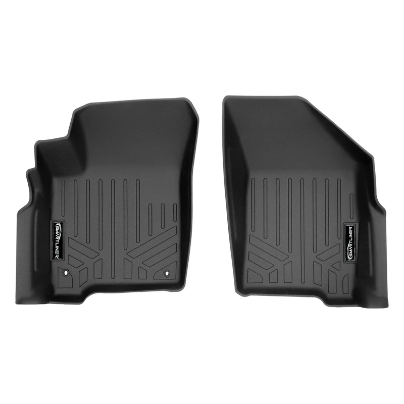 MAXLINER Car Floor Mats 1st Row Liner Set Black for 2012-2018 Dodge Journey with 1st Row Dual Floor Hooks