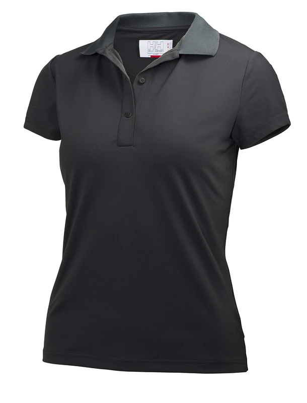 Helly Hansen Women's W Crew Tech Polo, Black, 3XL