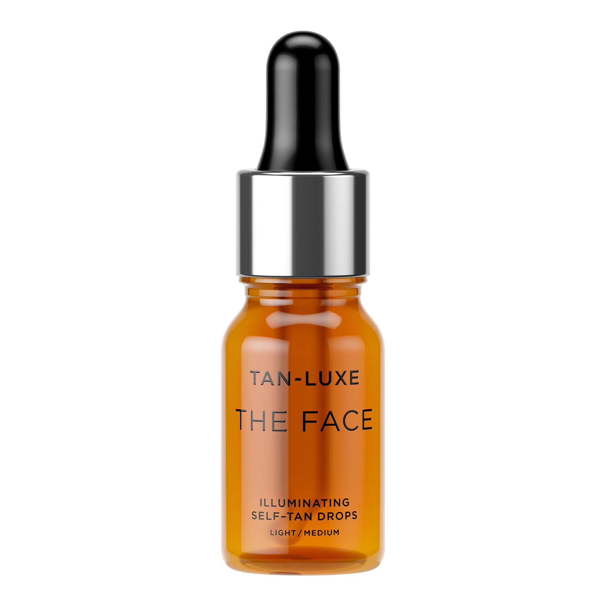 Tan-Luxe THE FACE Self Tanning Drops, Light/Medium (10 ml) Add Tanning Drops to Skin Care for Custom Face Tan, Cruelty Free & Vegan