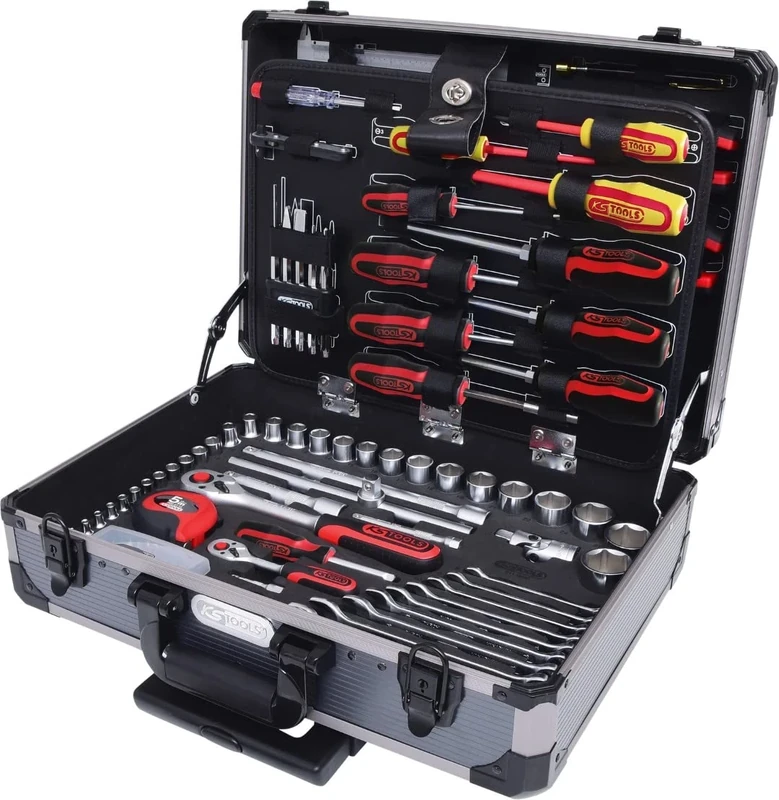 KS Tools 911.0630 1/4” + 1/2” universal tool set, 130 pcs.