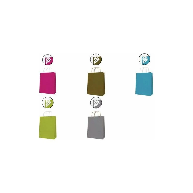 Agipa 101842 Kraft Paper Bag, Medium, Gold