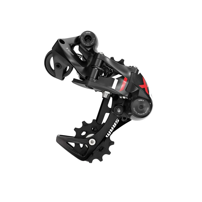 Sram Rear Derailleur X01Dh Type 3.0 7-Speed Medium Cage Red: Red 7 Speed