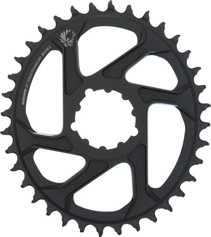 Sram Chain Ring X-Sync 2 Oval 36T Direct Mount 6mm Offset Alum Eagle Black: Black 36T