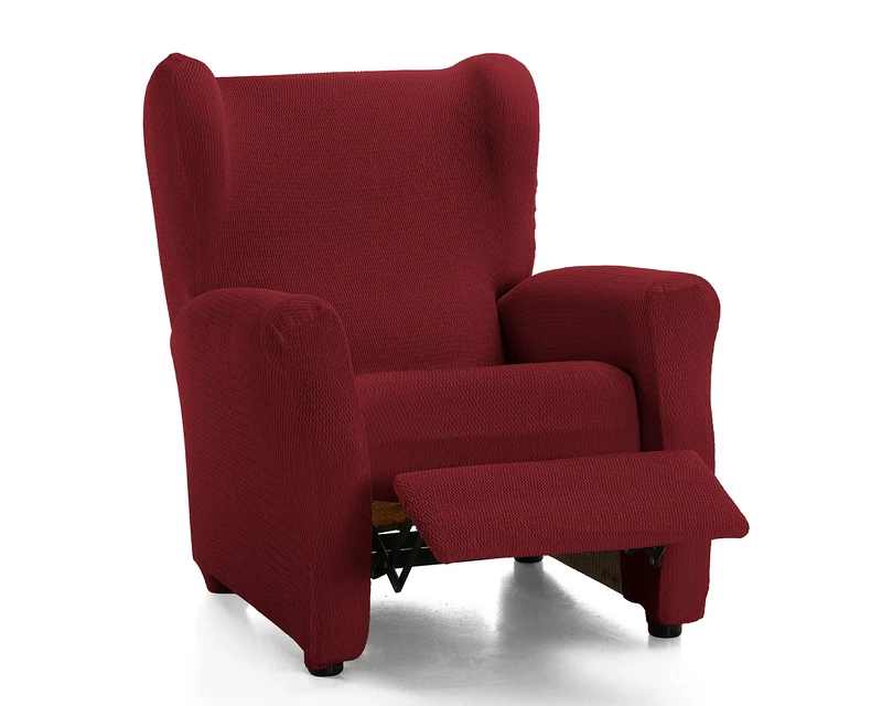 Martina Home Armchair Cover, Fabric, Burgundy, Relax