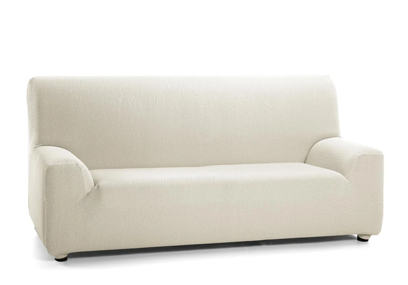 Martina Home Tunez Elastic Sofa Cover, Fabric, Ivory, 3-Seater (170 to 220 cm)