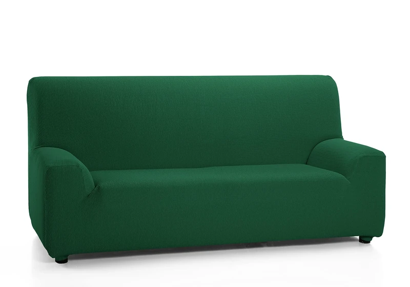 Martina Home - Elastic cover for 4 seater sofa, model TUNEZ, Color GREEN BOTTLE, Measure from 240 to 270 cm