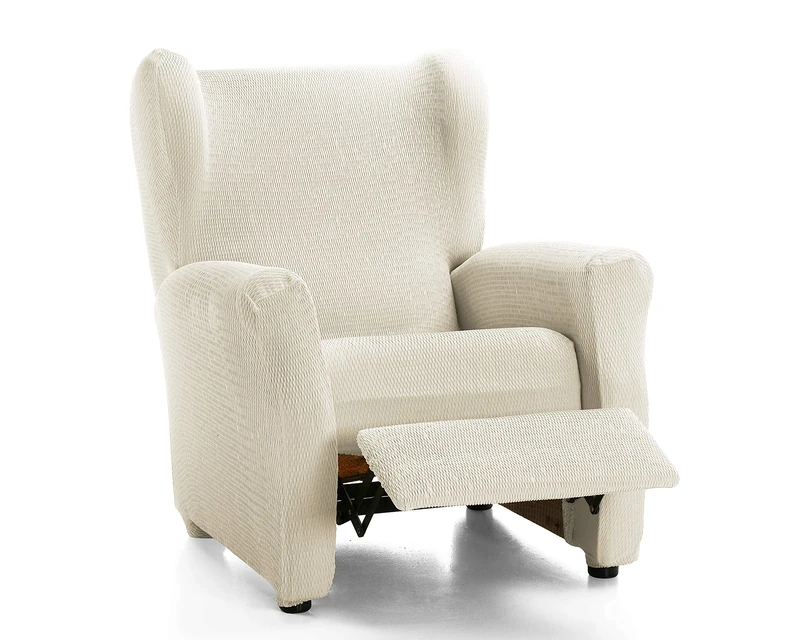 Martina Home Armchair Cover, Fabric, Ivory White, Relax
