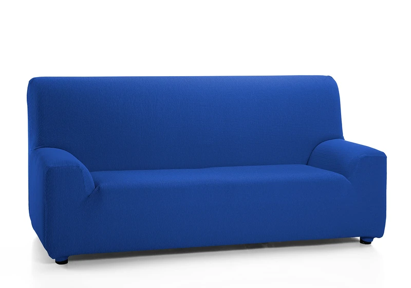 Martina Home - Elastic cover for 4 seater sofa, model TUNEZ, Color BLUE ELECTRIC, Measure from 240 to 270 cm