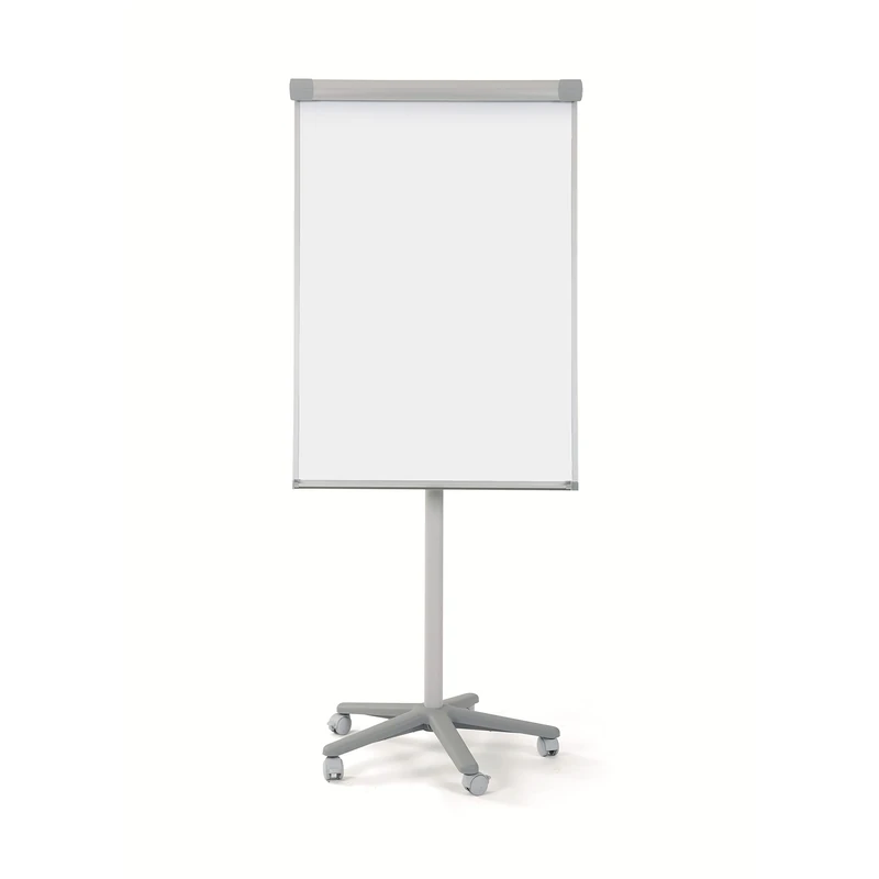 Bi-Office Smart Flipchart Mobile Easel, Lacquered Steel Magnetic Surface, Aluminium Structure, 70 x 100 cm (Euro Size)