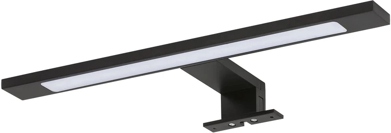 Tiger Ancis LED Bathroom Mirror Lamp, Aluminium, Acrylic, Vinyl, Black, 40 x 3.9 x 11 cm
