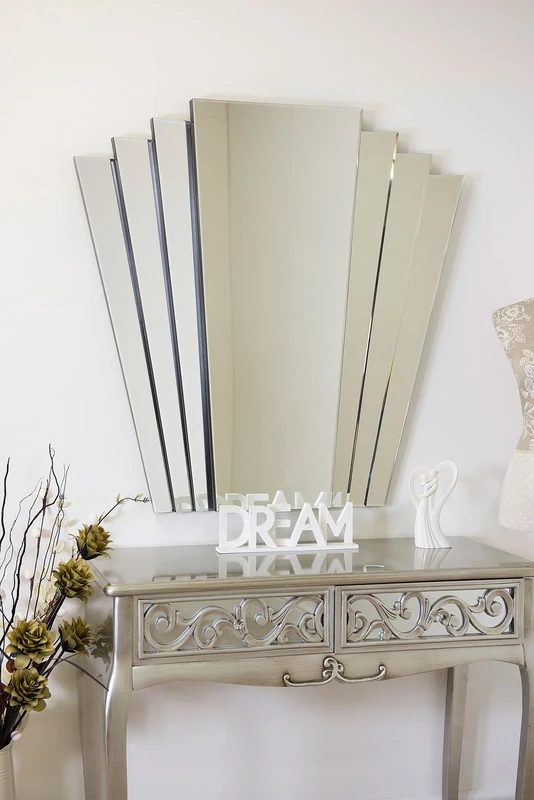 Modern Art Deco Style Venetian Mirror 100 x 100 - Image 1