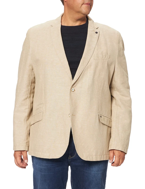 camel active Men's 442160 7504 Blazer, Beige (Beige 10), 19