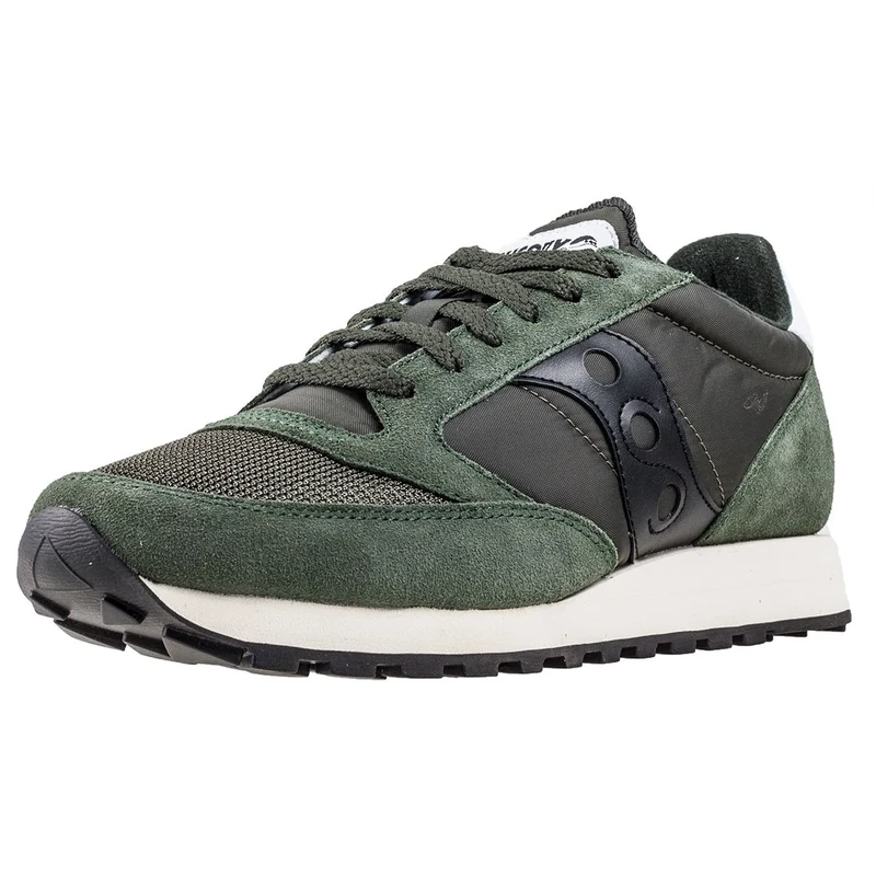 Saucony Mens Jazz Original Vintage Sneaker, Dark Green Black, 6 UK
