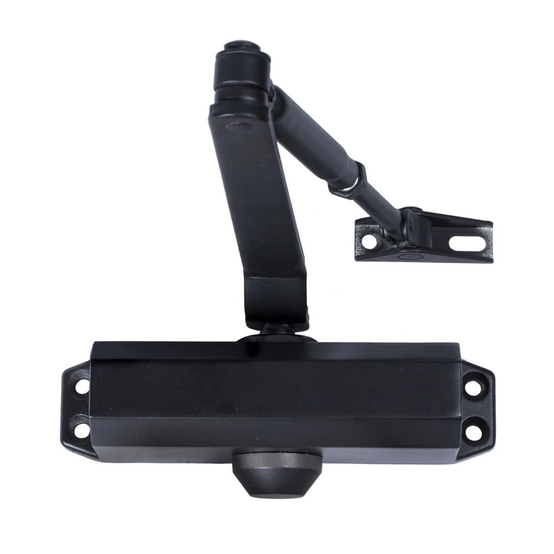 Wolfpack 03018020 – Door Closer with Retainer Force 3. Black (Doors 80/100 cm)