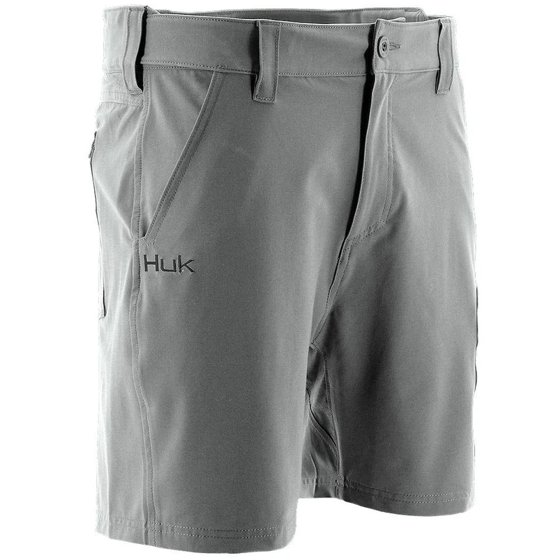 HUK Men's Next Level Quick-Drying Performance Fishing Shorts, Charcoal-7", X-Large