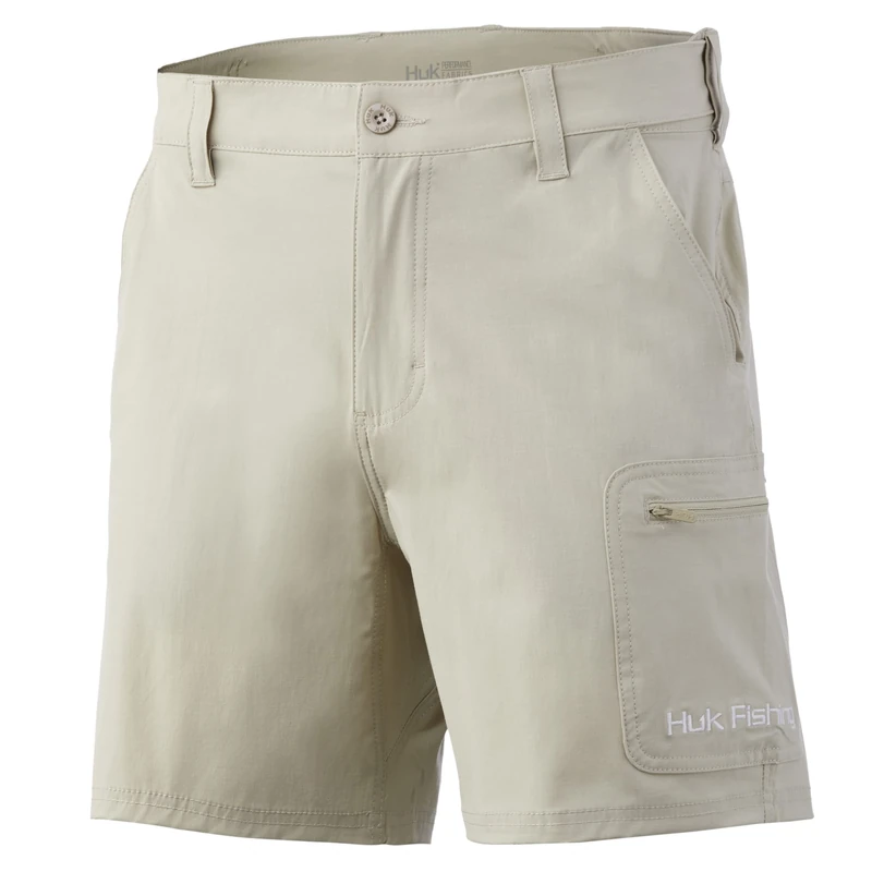 HUK Men's Next Level 7" Quick-Drying Performance Shorts, Khaki, X-Large