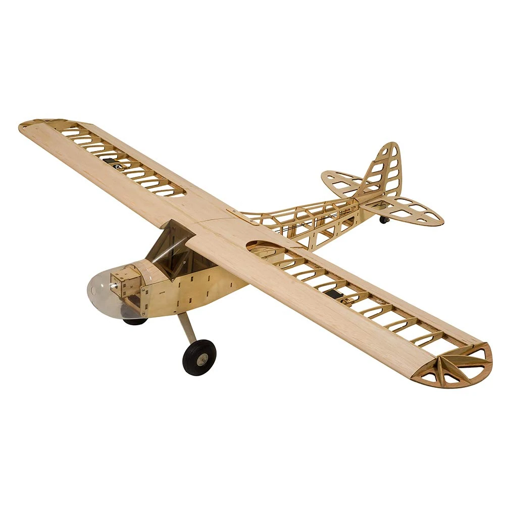 2021 upgrade version DW Hobby RC Aeroplane Balsa Wood Airplane Wingspan 1180mm J3 Piper Cub Kit S0801