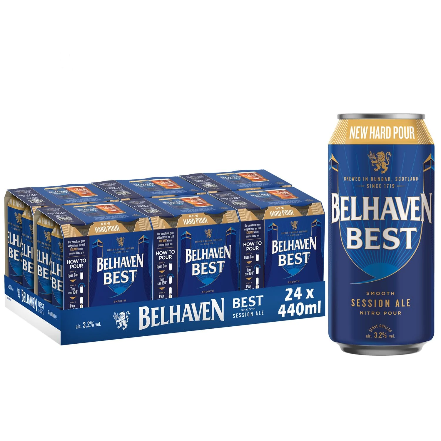 Belhaven Best Scottish Ale 440ml Cans – 24 Pack | Smooth & Creamy Beer with Malty Sweetness | Traditional Scottish Session Ale