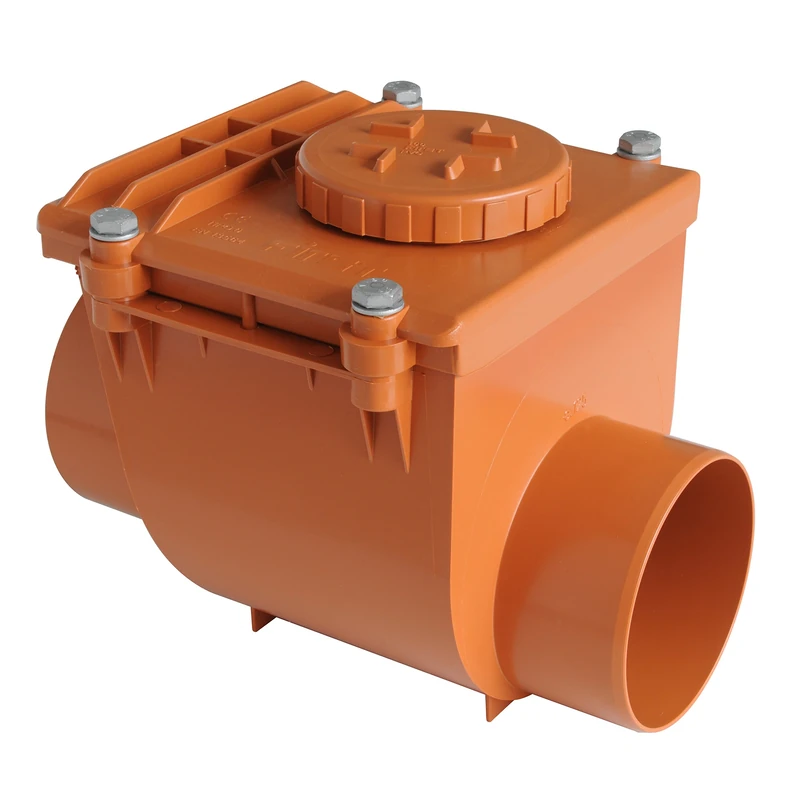 First Plast nrc125 a Backflow Valve PVC to Gluing, Red, Diameter 125 mm