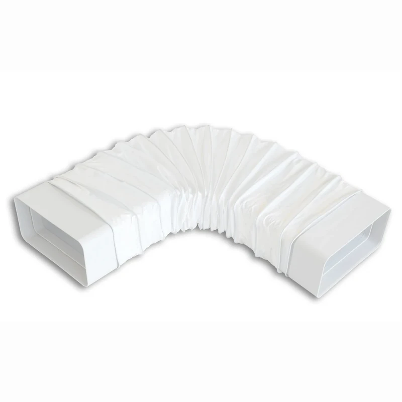 La Ventilazione CGF126B CGF126B-Y Flexible Joint Section, 120 x 60 mm, White, 120x60 mm