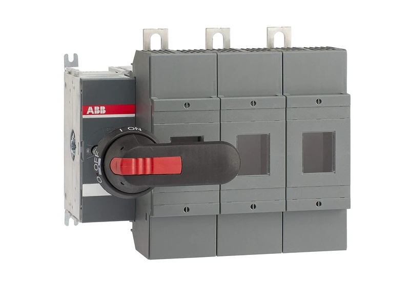 ABB OS315B03P Switch Fuse, Front Operated, 3 Pole, British Standard, B1-B4, Handle and Shaft included (ABBOS315B03P)