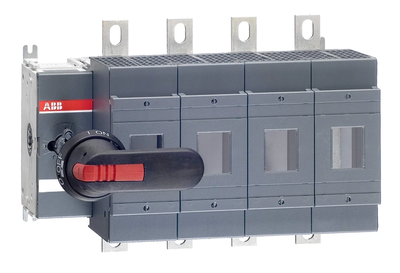 ABB OS400B04N2P Switch Fuse, Front Operated, 4 Pole, British Standard, B1-B4, Handle and Shaft included (ABBOS400B04N2P)