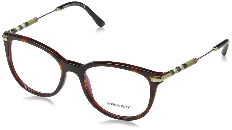 Burberry Women's 0BE 2255Q 3657 51 Sunglasses, Red (Top Havana On Bordeaux)