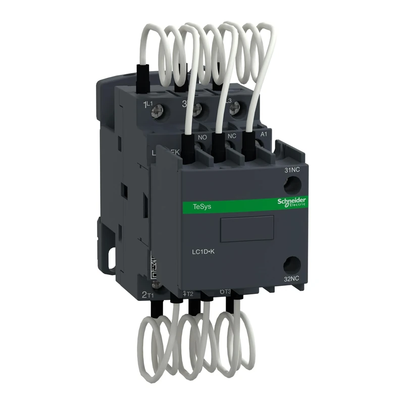 Schneider Electric Capacitor contactor, TeSys D, 12.5 kVAR at 400 V/50 Hz, coil 230 V AC 50/60 Hz