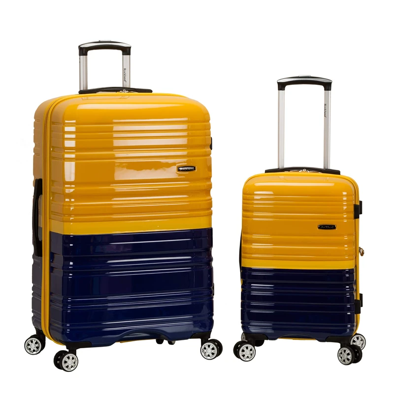 Rockland Melbourne Hardside Expandable Spinner Wheel Luggage, 2TONENAVY, 2 Piece (20/28), 2TONENAVY, 2 Piece (20"/28"), Melbourne Hardside Expandable Spinner Wheel Luggage