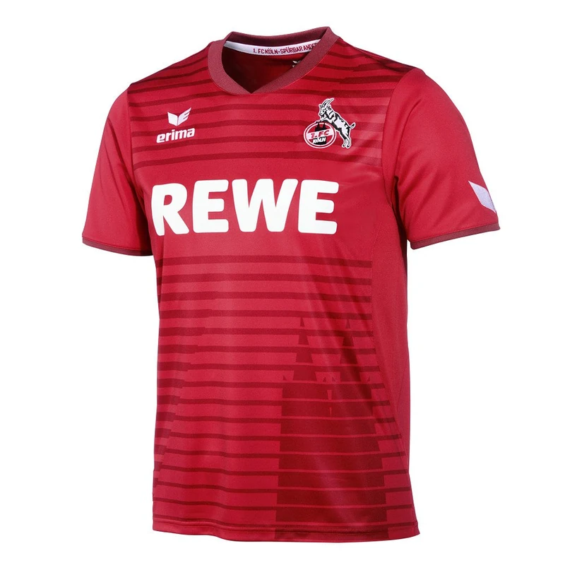 Erima 1. FC Köln Away Football Shirt Jersey 2017/2018 Men's XXL Red - Image 1