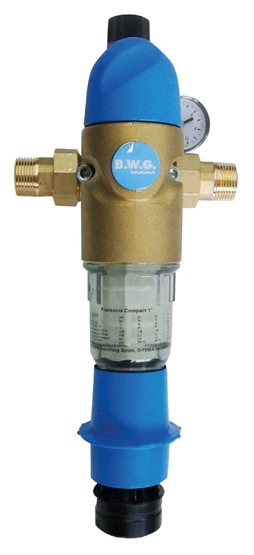 Sanitop-Wingenroth 14328 8 Domestic Water Filter Backflushable with Integrated Pressure Regulator 3/4 Inch