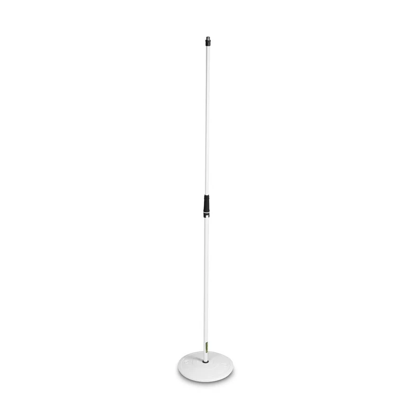 Gravity MS 23 W - Microphone Stand with Round Base, White - Image 1