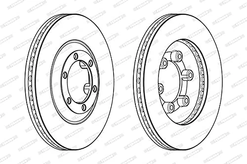 FERODO BRAKE DISC | DDF1947C | FRONT | FOR ISUZU D-MAX I 2002-2012 | OE-MATCHING QUALITY | SMOOTH & QUIET PERFORMANCE