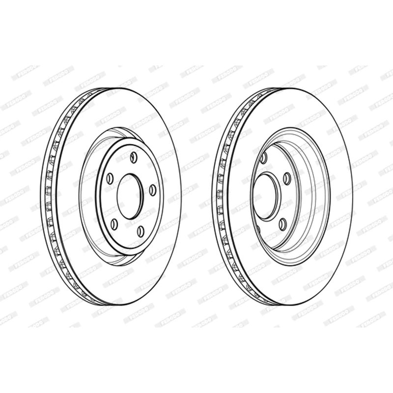 Ferodo ddf2097 C-1 Rotor Brake Disc - Image 1