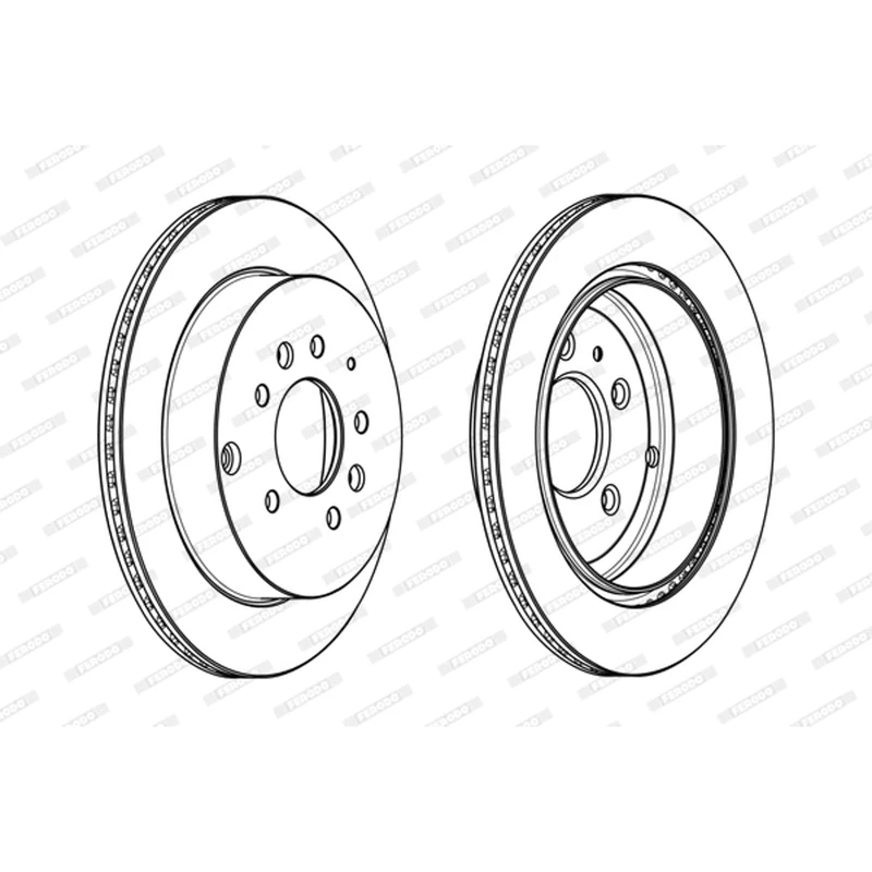 Ferodo ddf1819 C Rotor Brake Disc