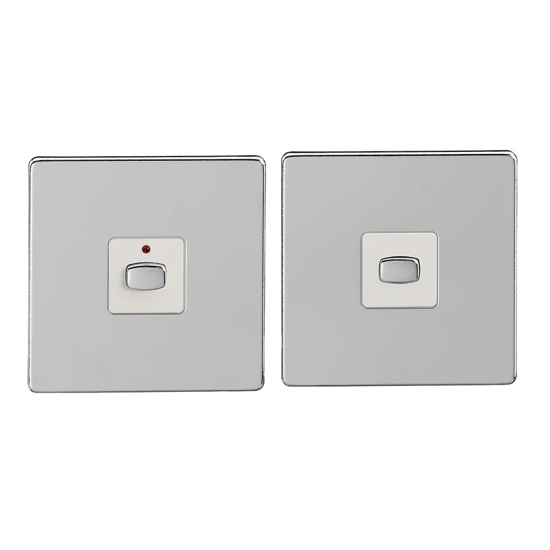 Energenie MIHO045 "Alexa Compatible MiHome" 2-Way Light Switch, 250 W, 240 V, Chrome