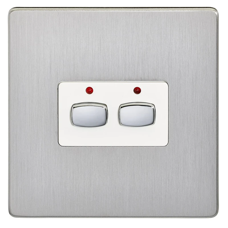 Energenie MiHome Smart Steel 2-Gang Light Switch - Energenie