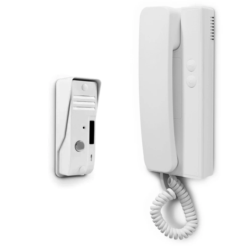 Avidsen 112110 Door Phone 2 Wires, White