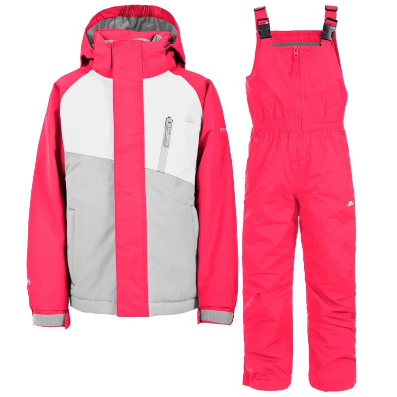 Trespass TP75 Crawley Kids' Ski and Snow Jacket available in Raspberry - Size 5/6