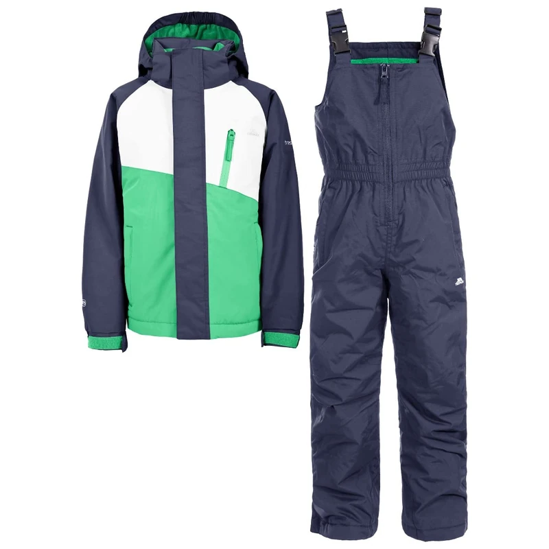 Trespass TP75 Crawley Kids' Ski and Snow Jacket available in Clover - Size 9/10