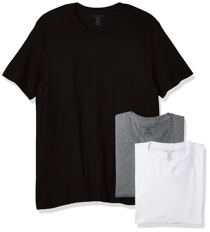 Nautica Men's Cotton Crew Neck 3-Pack Undershirts - XL