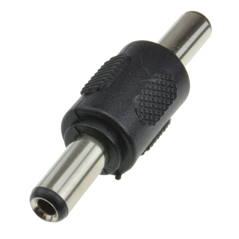 kenable DC Power Coupler Adapter 5.5mm x 2.5mm Male to Male Plug Gender Changer Connector for CCTV Security Cameras and LED Strips
