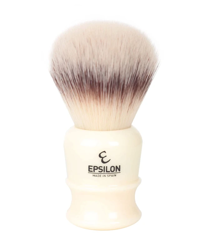 Epsilon Badger Shaving Brush Silver Tip Ivory Fibre 26 mm, Standard, Single