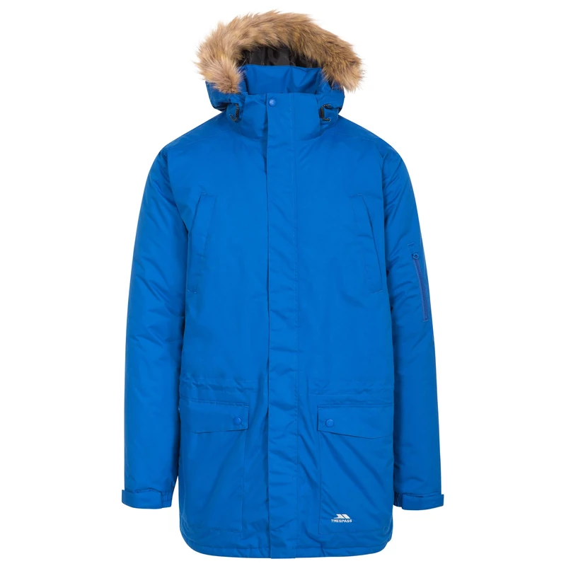 Trespass TP50 Jaydin Men's Outdoor Hooded Jacket available in Blue - 2X-Large