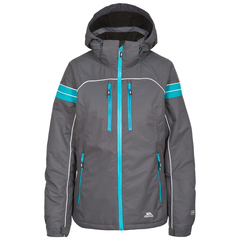 Trespass Waterproof Locki Women's Outdoor Padded Jacket available in Carbon - X-Small