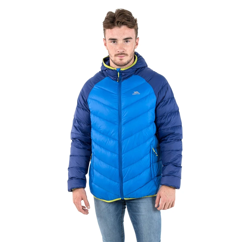 Trespass Mens Down Jacket Hood Padded Outdoor Casual Winter Coat Rusler