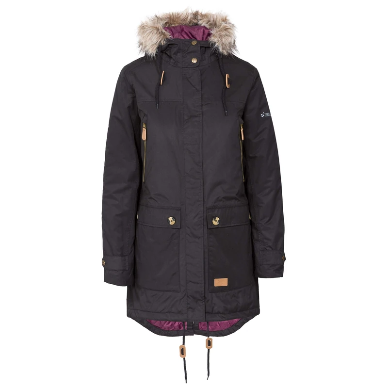Trespass Womens/Ladies Clea Waterproof Padded Jacket (XXS) (Black)