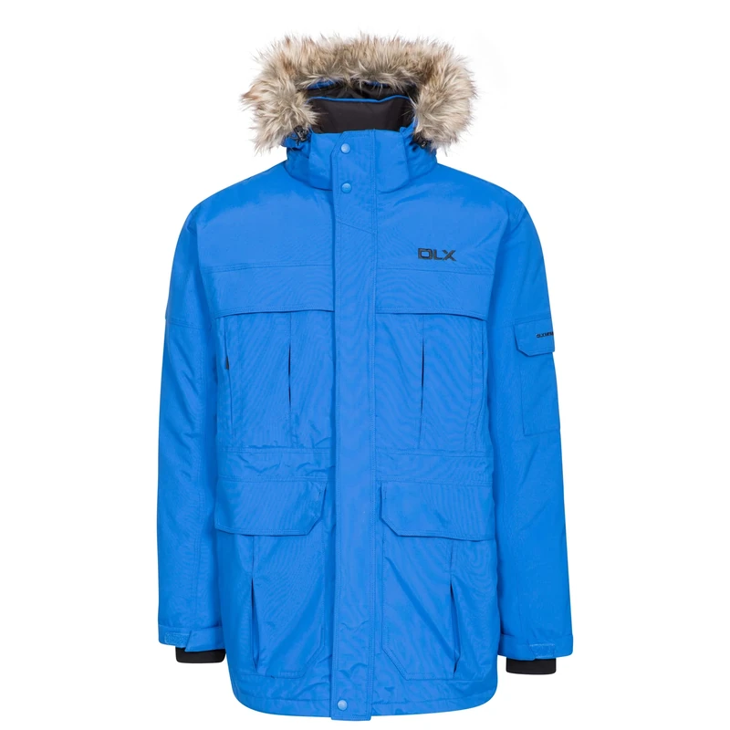 Trespass Waterproof Highland Men's Outdoor Down Jacket available in Blue - Small