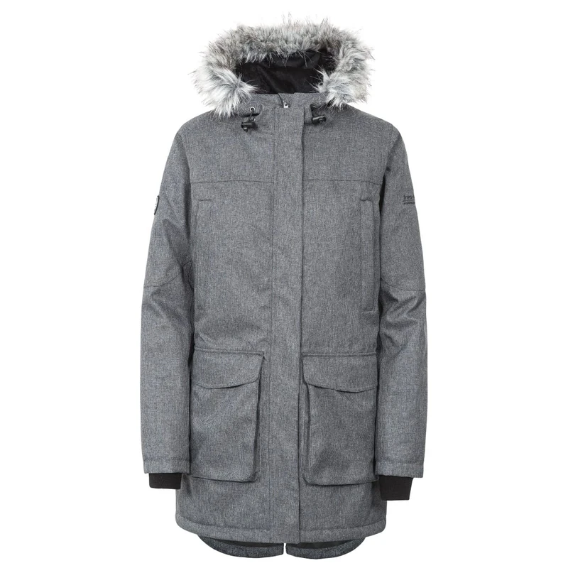 Trespass Womens Parka Jacket Waterproof Longer Length Thundery