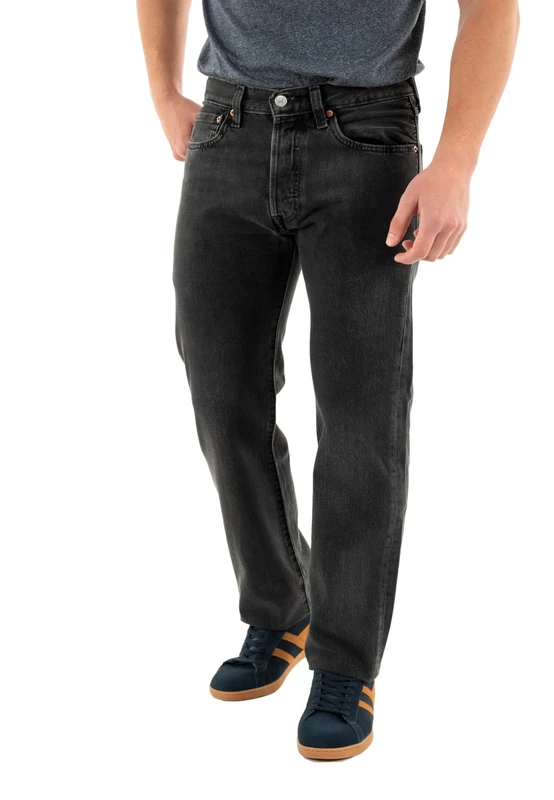 Levi's Men's 501 Original Fit Jeans, Black, 34W / 34L